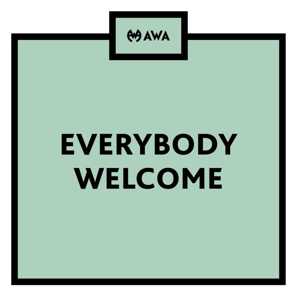 Trainee campaign message "Everybody welcome"